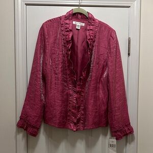 RAFAEL Shimmering Pink Satin Jacket